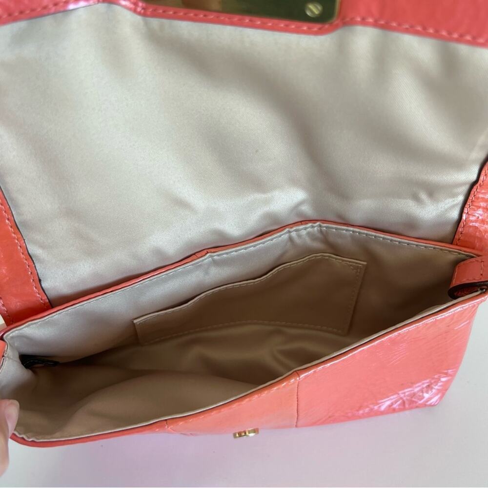 Coach Kristen Coral Patent Leather‎ Wristlet Clutch - Picture 6 of 14